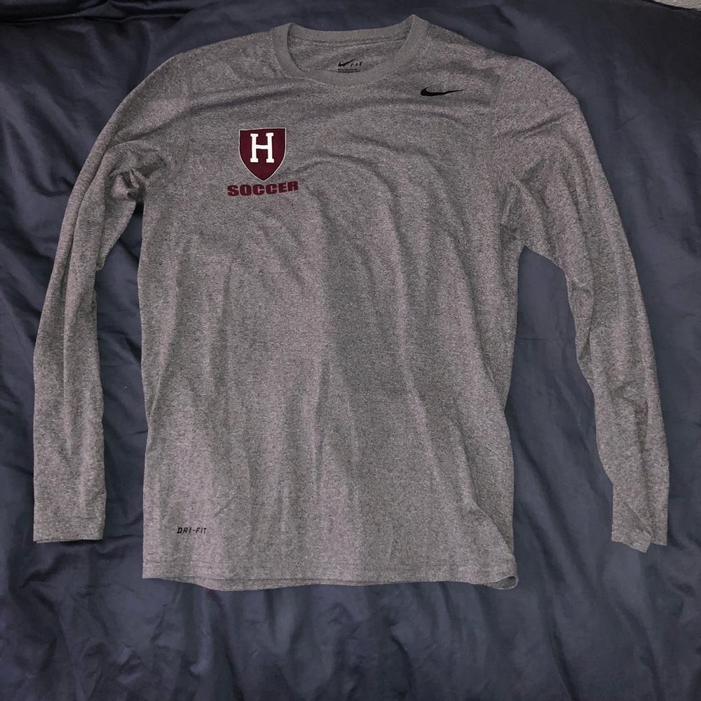 Harvard Nike Men’s Long-Sleeve Shirt (Size: M)